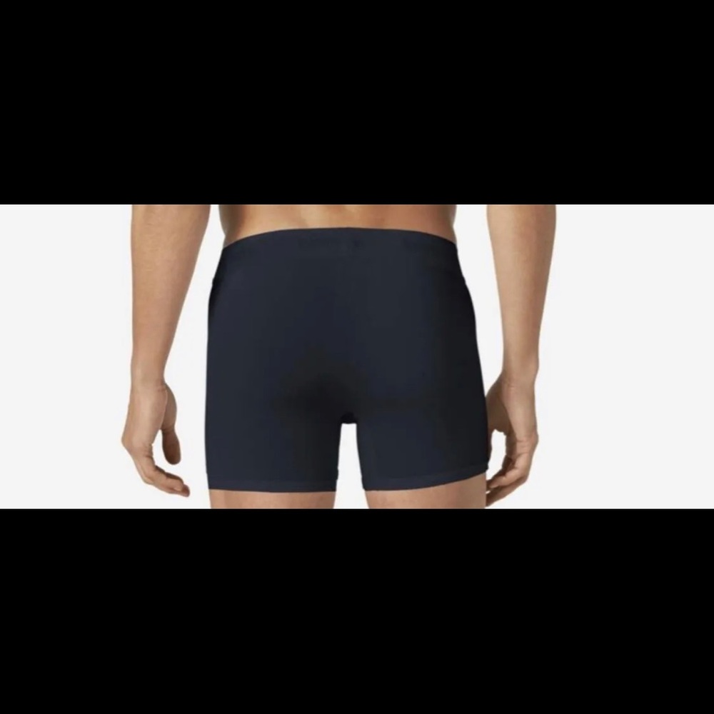 Tommy John Second Skin 4-Inch Boxer Briefs Dress Black Large 4 boxers